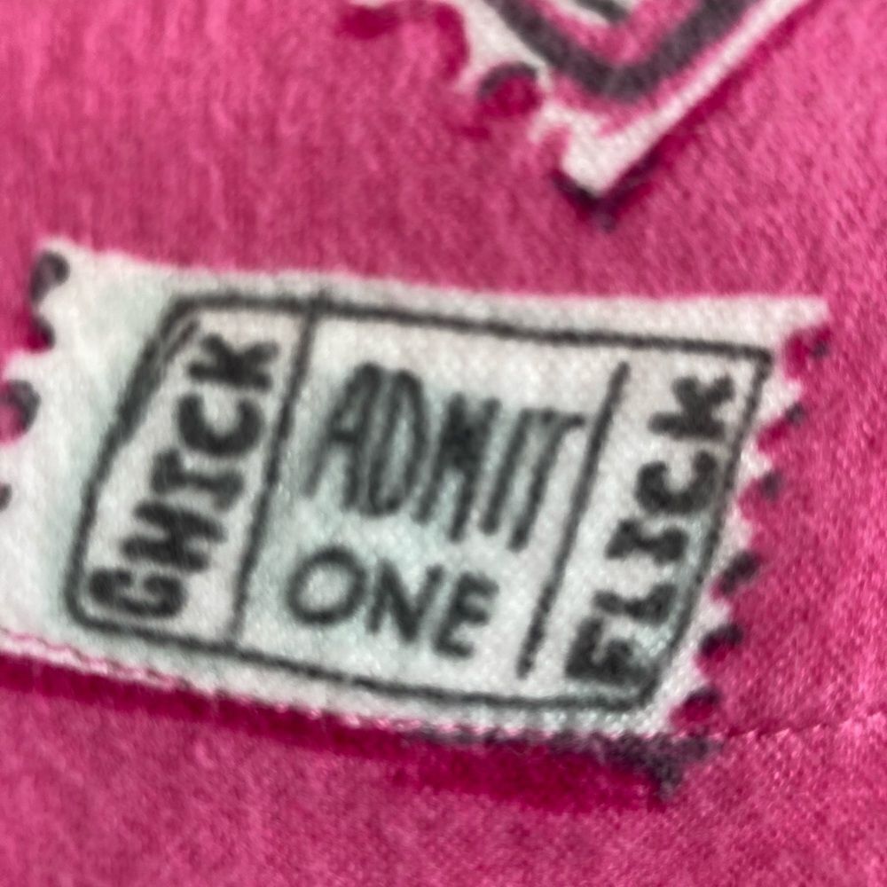 NWOT chick flicks and popcorn bamboo flannel pj top w/ contrasting trim BFF nite - Picture 10 of 16